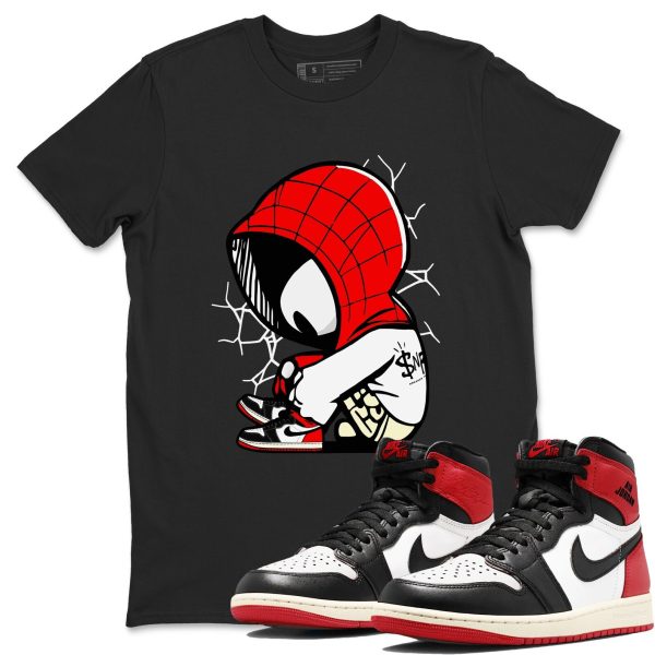 Baby Spider 1s Black Toe Reimagined Matching Jordan Shirt Jezsport.com