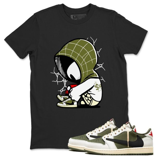 Baby Spider 1s Travis Medium Olive Matching Jordan Shirt Jezsport.com