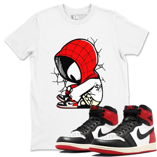 Baby Spider 1s Black Toe Reimagined Matching Jordan Shirt Jezsport.com