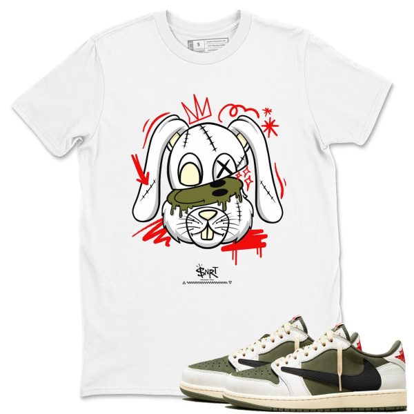 Crazy Bunny 1s Travis Medium Olive Matching Jordan Shirt Jezsport.com