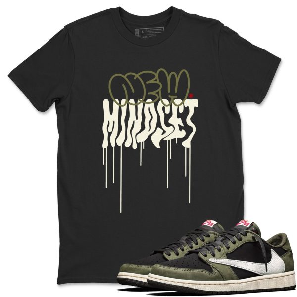 New Mindset Sneaker Shirts To Match Jordans 1s Travis Black Olive Jezsport.com