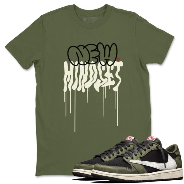 New Mindset Sneaker Shirts To Match Jordans 1s Travis Black Olive Jezsport.com