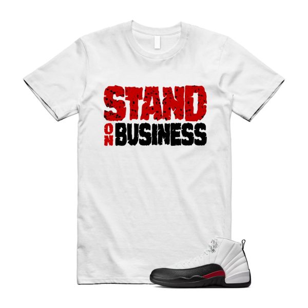 12 Taxi Flip White Gym Red Black T Shirt Match SOB Jezsport.com