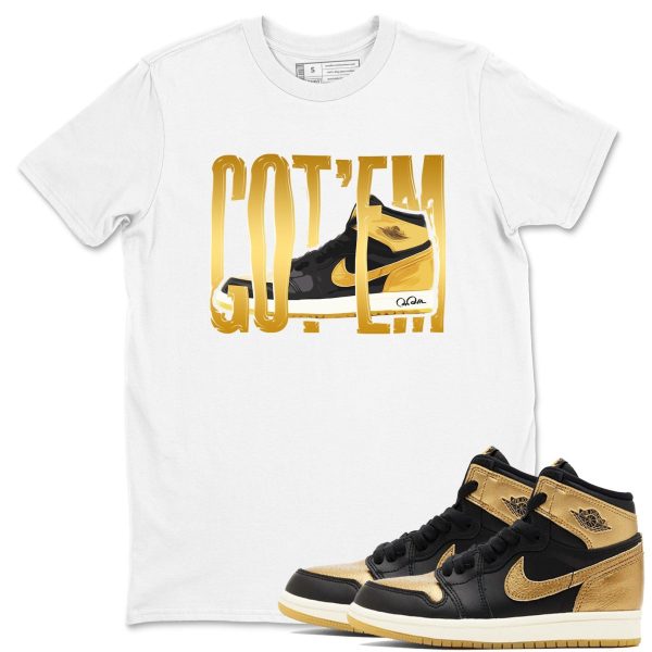 Wigggling Gotem Sneaker Casual Unisex Cotton Sneaker T Shirt To Match 1 Retro Black Metallic Gold Jezsport.com