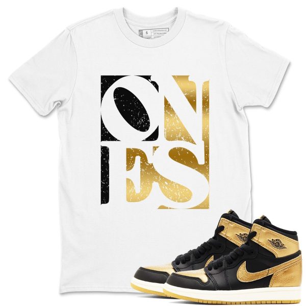 Ones 1s Black Metallic Gold Jezsport.com