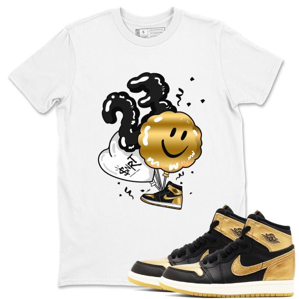 Balloon Sneaker Shirts To Match Jordans 1s Black Metallic Gold Jezsport.com