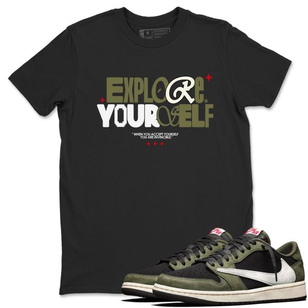 Explore Yourself Sneaker Shirts To Match Jordans 1s Travis Black Olive Jezsport.com