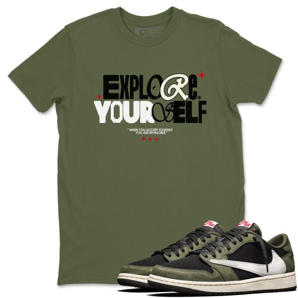 Explore Yourself Sneaker Shirts To Match Jordans 1s Travis Black Olive Jezsport.com