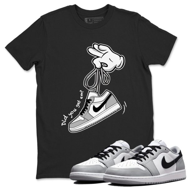 Cartoon Hands Sneaker T Shirts To Match Jordans 1 Wolf Grey Jezsport.com