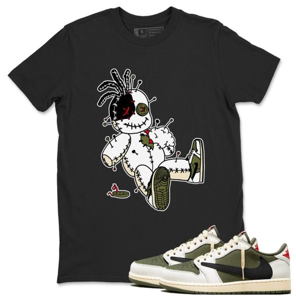 Voodoo Doll Sneaker T Shirts To Match Jordans 1s Travis Medium Olive Jezsport.com