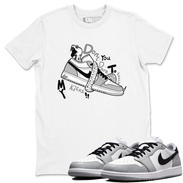 Don't Touch My Kicks Sneaker T Shirts To Match Jordans 1 Wolf Grey Jezsport.com