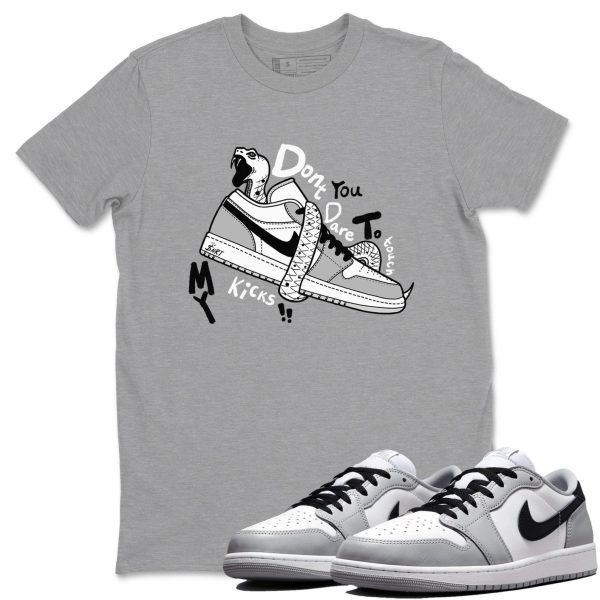 Don't Touch My Kicks Sneaker T Shirts To Match Jordans 1 Wolf Grey Jezsport.com