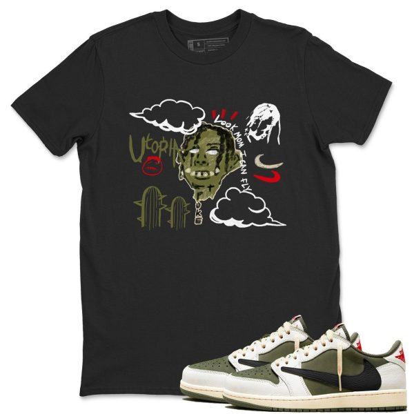 I Can Fly Sneaker T Shirts To Match Jordans 1s Travis Medium Olive Jezsport.com