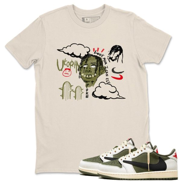 I Can Fly Sneaker T Shirts To Match Jordans 1s Travis Medium Olive Jezsport.com