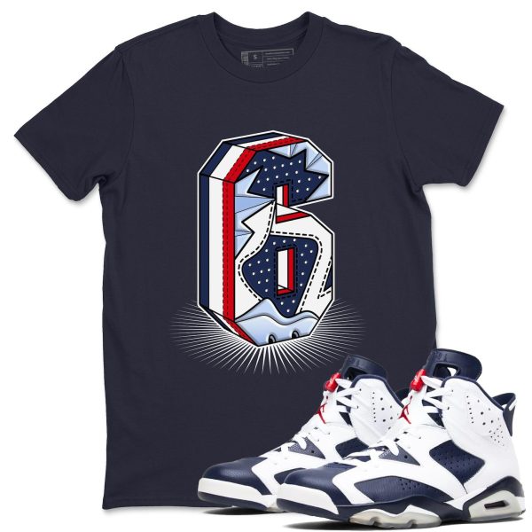 Number Statue Sneaker T Shirts To Match Jordans 6 White And Midnight Navy Jezsport.com