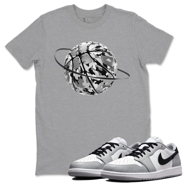 Camo Basketball Planet Sneaker T Shirts To Match Jordans 1 Wolf Grey Jezsport.com