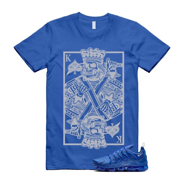 VaporMax Game Royal Blue Air Plus Silver Grey White T Shirt Match KC Jezsport.com