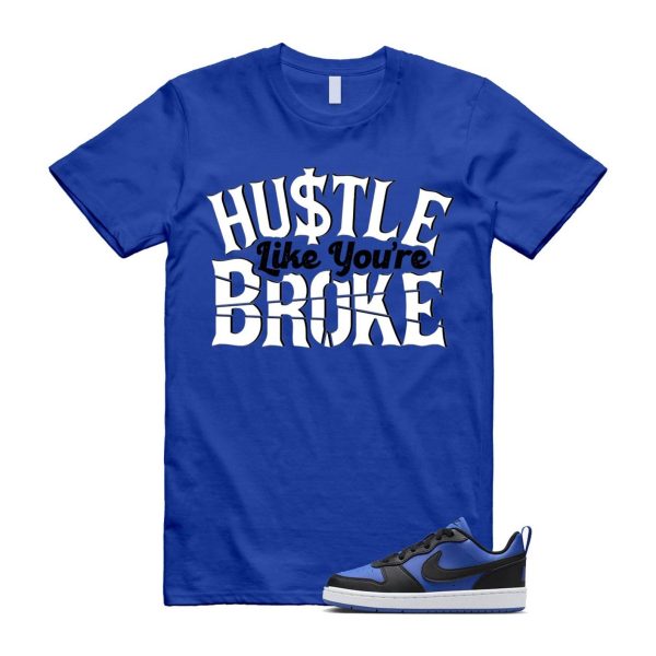 Court Borough Recraft Game Royal Blue White Black Low T Shirt Match BROKE Jezsport.com