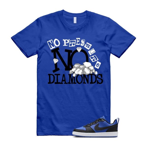 Court Borough Recraft Game Royal Blue White Black Low T Shirt Match DIAMOND Jezsport.com