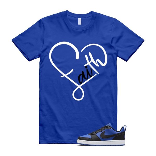 Court Borough Recraft Game Royal Blue White Black Low T Shirt Match FAITH Jezsport.com