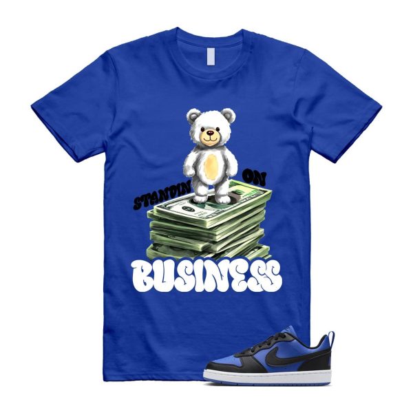 Court Borough Recraft Game Royal Blue White Black Low T Shirt Match SB2 Jezsport.com