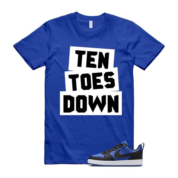 Court Borough Recraft Game Royal Blue White Black Low T Shirt Match TTD Jezsport.com