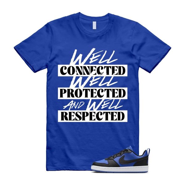 Court Borough Recraft Game Royal Blue White Black Low T Shirt Match WELL Jezsport.com