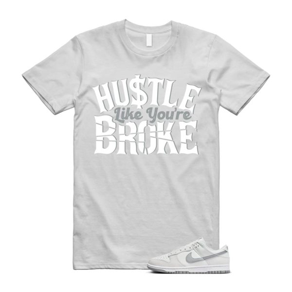 Dunk Summit White Light Smoke Grey Platinum Tint Low Retro T Shirt Match BROKE Jezsport.com