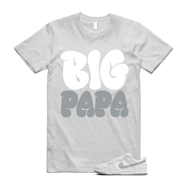 Dunk Summit White Light Smoke Grey Platinum Tint Low Retro T Shirt Match PAPA Jezsport.com