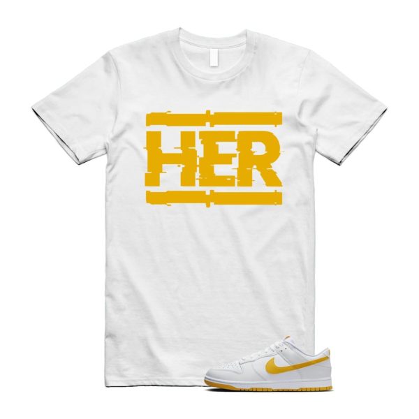 Dunk White University Gold Low T Shirt Match HER Jezsport.com