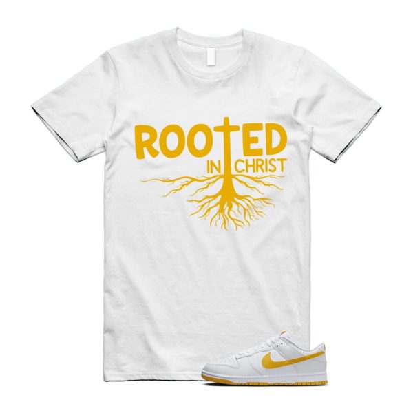 Dunk White University Gold Low T Shirt Match ROOTED Jezsport.com