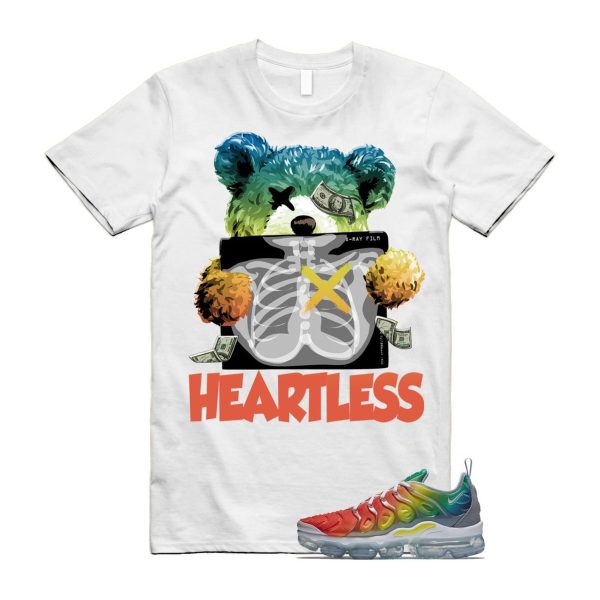 VaporMax Rainbow Air Plus White Neptune Blue Dynamic Yellow T Shirt Match HEART Jezsport.com