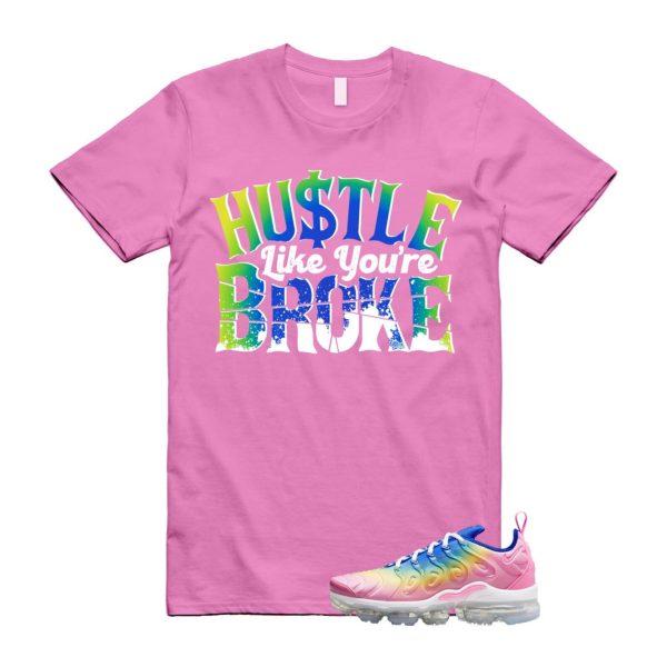 VaporMax Rainbow Air Plus Pink Spell Spring Green Racer Blue Citron Pulse T Shirt Match BROKE Jezsport.com