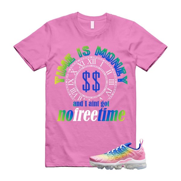 VaporMax Rainbow Air Plus Pink Spell Spring Green Racer Blue Citron Pulse T Shirt Match FREE TIME Jezsport.com