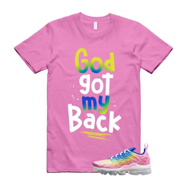 VaporMax Rainbow Air Plus Pink Spell Spring Green Racer Blue Citron Pulse T Shirt Match GOD Jezsport.com