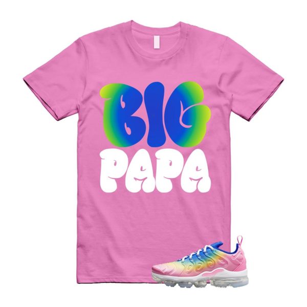 VaporMax Rainbow Air Plus Pink Spell Spring Green Racer Blue Citron Pulse T Shirt Match PAPA Jezsport.com