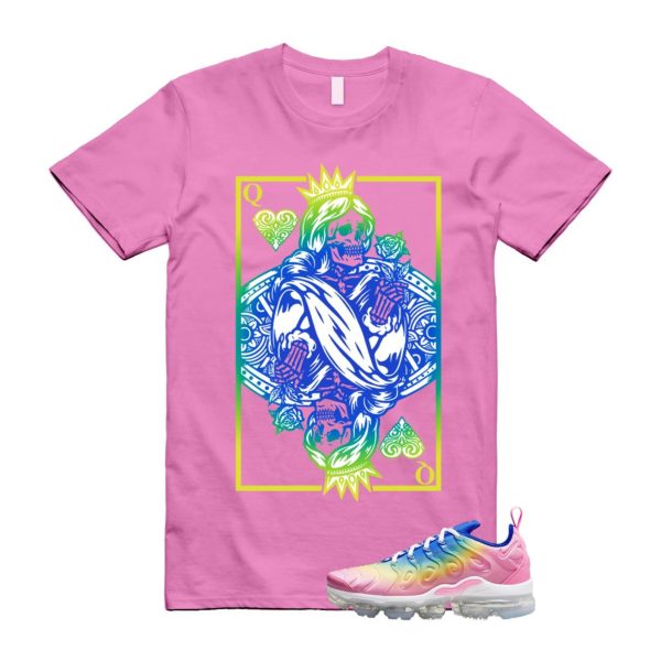 VaporMax Rainbow Air Plus Pink Spell Spring Green Racer Blue Citron Pulse T Shirt Match QC Jezsport.com