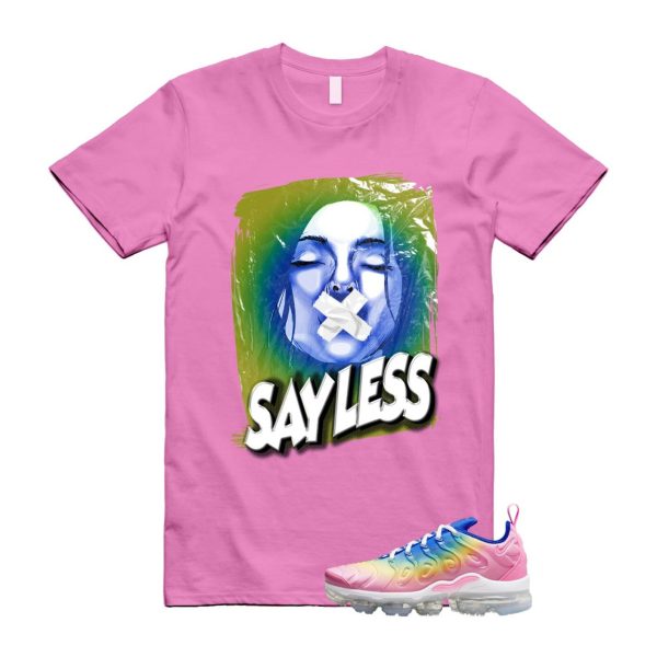 VaporMax Rainbow Air Plus Pink Spell Spring Green Racer Blue Citron Pulse T Shirt Match SL Jezsport.com