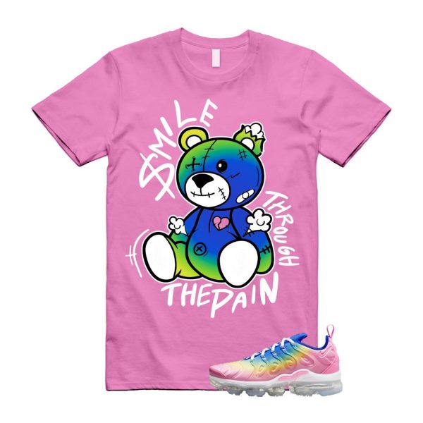 VaporMax Rainbow Air Plus Pink Spell Spring Green Racer Blue Citron Pulse T Shirt Match SM2 Jezsport.com