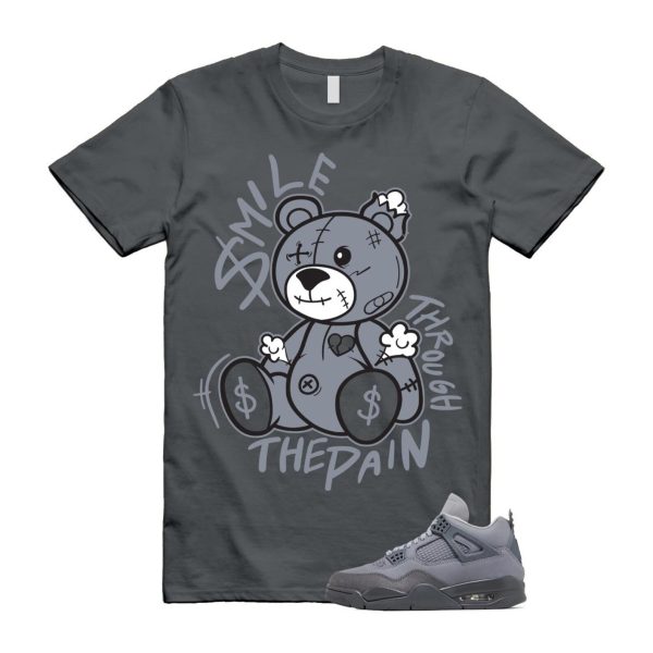 4 Wet Cement Smoke Iron Grey Retro SE T Shirt Match SM2 Jezsport.com