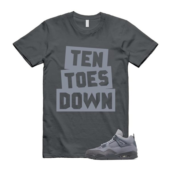 4 Wet Cement Smoke Iron Grey Retro SE T Shirt Match TTD Jezsport.com