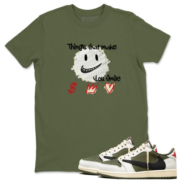 Things That Make You Smile 1s Travis Medium Olive Matching Jordan Shirt Jezsport.com