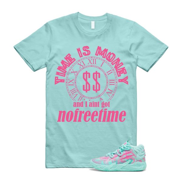 Miami LaMelo Ball MB.03 Teal Pink T Shirt Match FREE TIME Jezsport.com