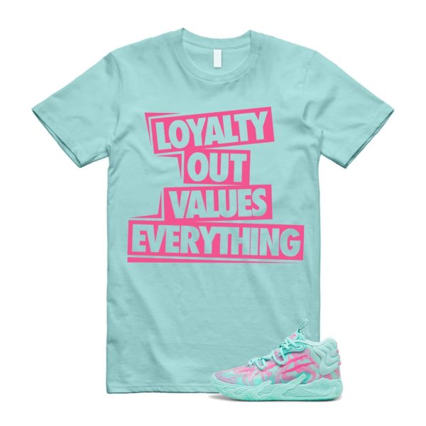 Miami LaMelo Ball MB.03 Teal Pink T Shirt Match LOVE Jezsport.com