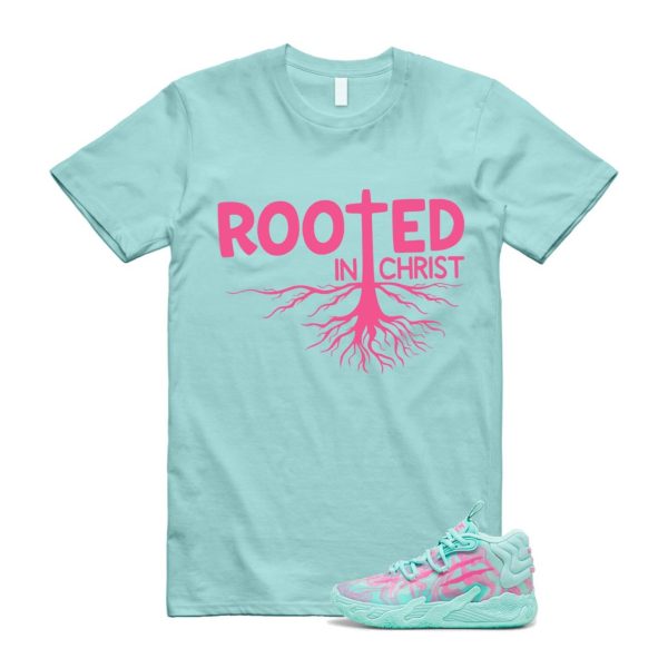 Miami LaMelo Ball MB.03 Teal Pink T Shirt Match ROOTED Jezsport.com