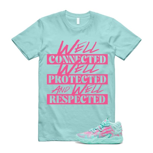 Miami LaMelo Ball MB.03 Teal Pink T Shirt Match WELL Jezsport.com