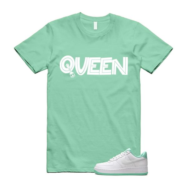 Air Force 1 Mint Foam Green Low White T Shirt Match QUEEN Jezsport.com