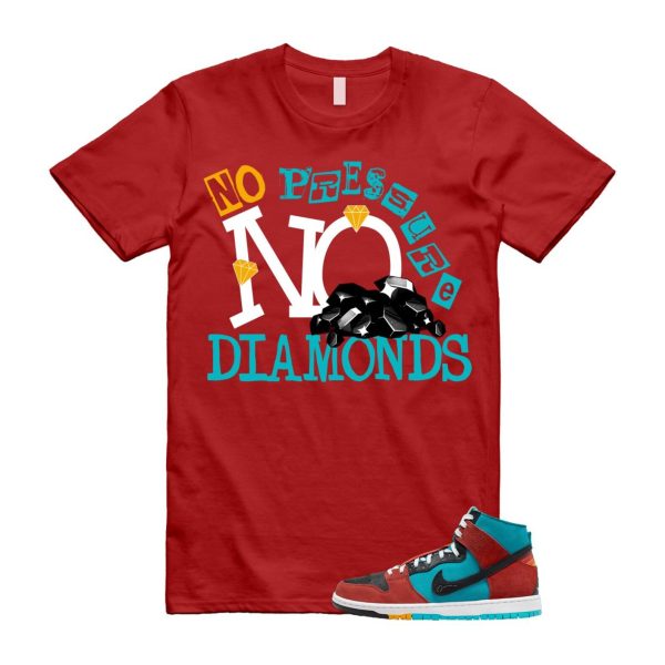 Di'orr Greenwood Navajo Arts Turquoise Blue Black Rugged Orange SB Dunk High T Shirt Match DIAMOND Jezsport.com