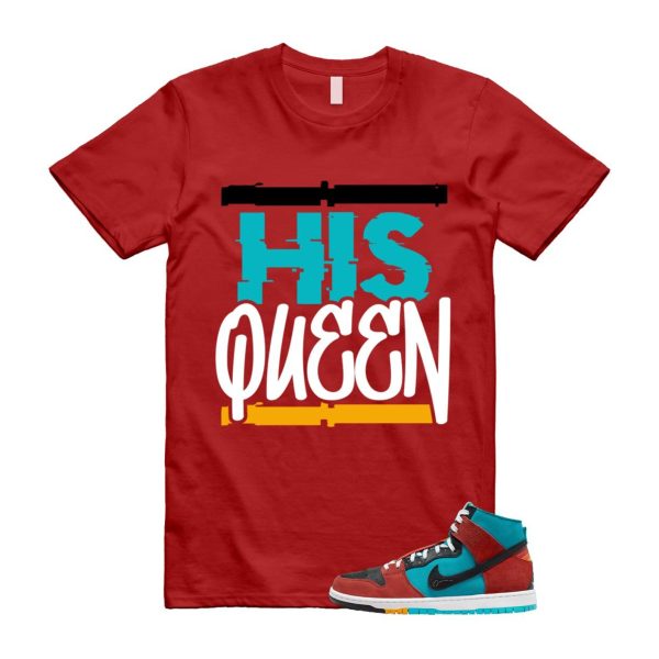 Di'orr Greenwood Navajo Arts Turquoise Blue Black Rugged Orange SB Dunk High T Shirt Match HQ Jezsport.com