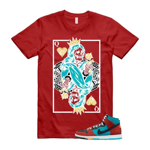 Di'orr Greenwood Navajo Arts Turquoise Blue Black Rugged Orange SB Dunk High T Shirt Match QC Jezsport.com